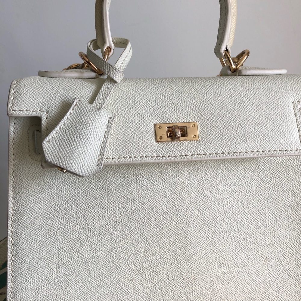 Unbranded Faux-leather, White Box Crossbody Purse - Picture 3 of 7